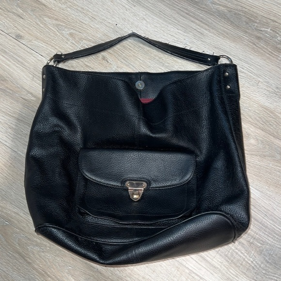 Banana Republic Handbags - Banana‎ republic black leather bag